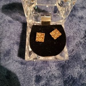 Topaz Rhinestone Earrings